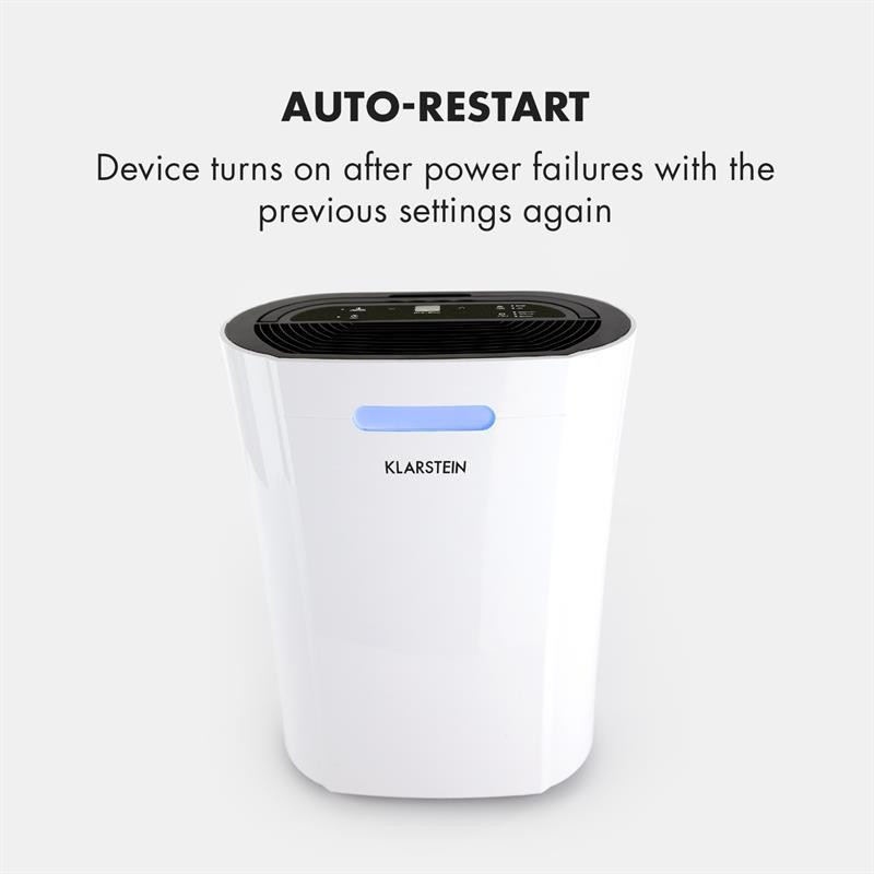 Осушувач AeroDry 10 265 Вт 10 л/д 135м3/год 25 м2 DrySelect 37дБ білий (Німеччина, читати опис) Рівне - фото 5