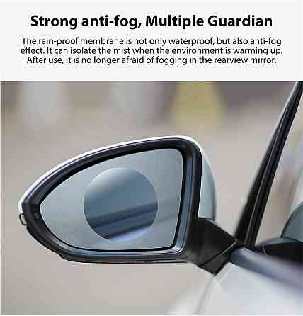 Водоотталкивающая пленка для боковых зеркал авто Xiaomi Guildford GFCFPX888 (Прозрачная, круглая) Николаев