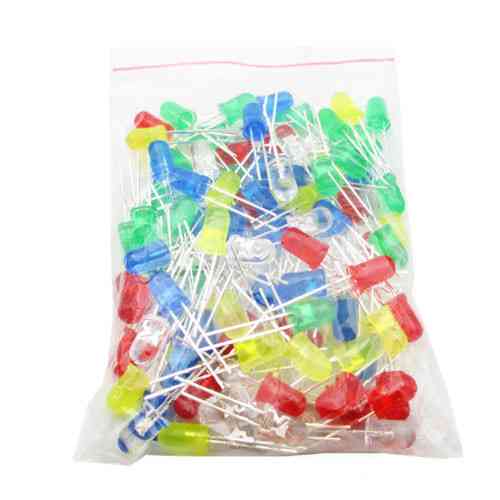 Набор разноцветных светодиодов для творчества, 100 штук Киев