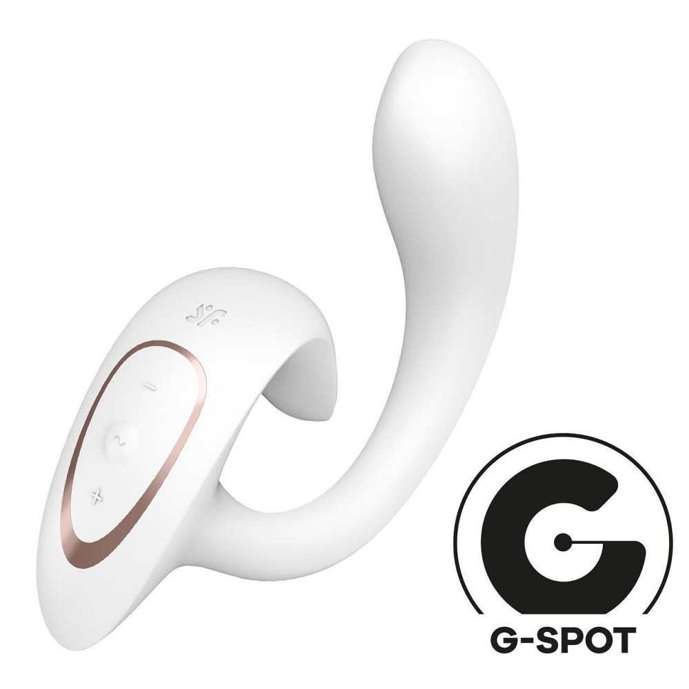 Вагінально-кліторальний вібратор Satisfyer G for Goddess 1 White, 2 мотори Sex Aura Київ - фото 1
