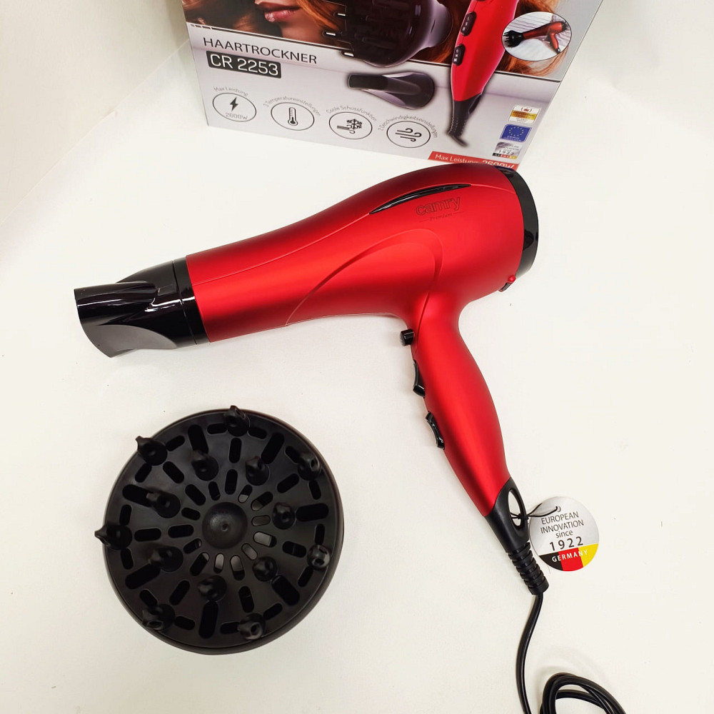 Фен с режимом регулировки температуры Camry, Фен без вреда для волос для разных типов волос MH-36 Львов - изображение 10
