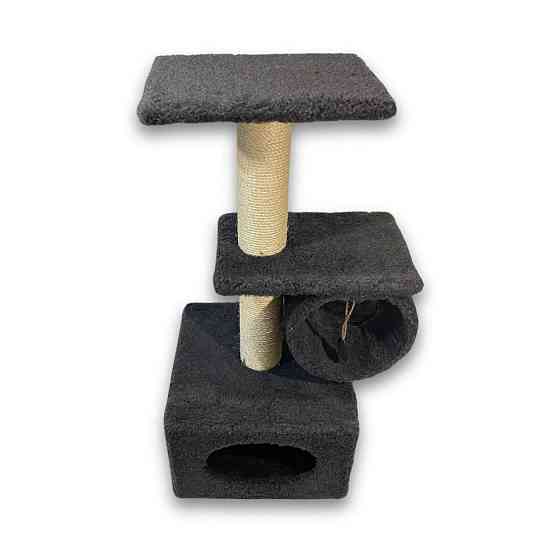 Дряпка Природа Саванна для котив з барабаном сіра 38x38x90 см Київ