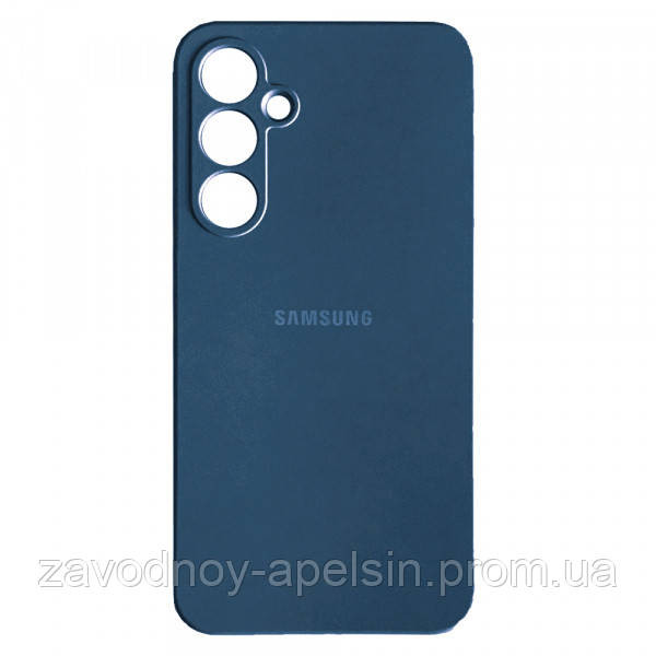 Samsung A55 A556 Чохол силіконовий Мікрофібра (синій) Одеса - фото 1