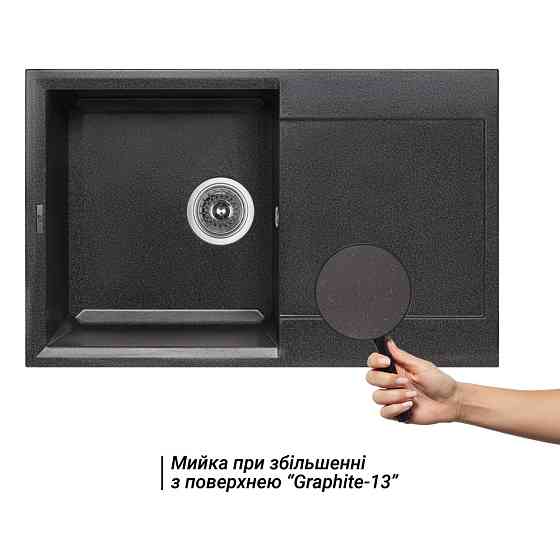 Кухонна мийка Lidz 790x495/230 GRF-13 (LIDZGRF13790495230) Київ