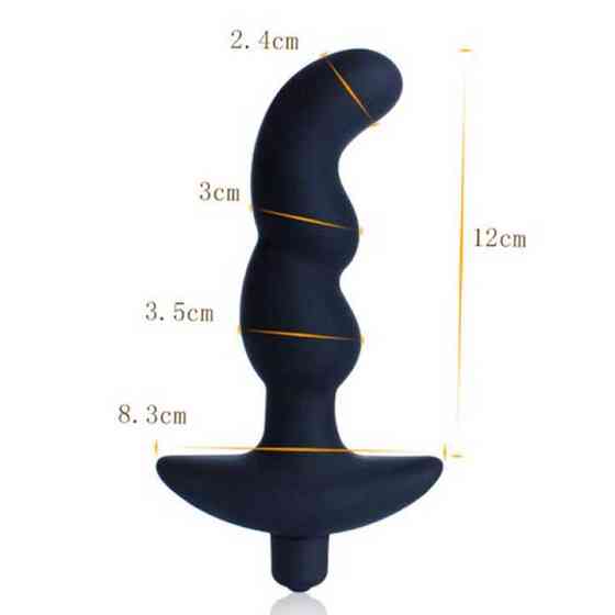 Анальный вибратор 10 режимов вибрации - Чёрный – Анальные игрушки Винница