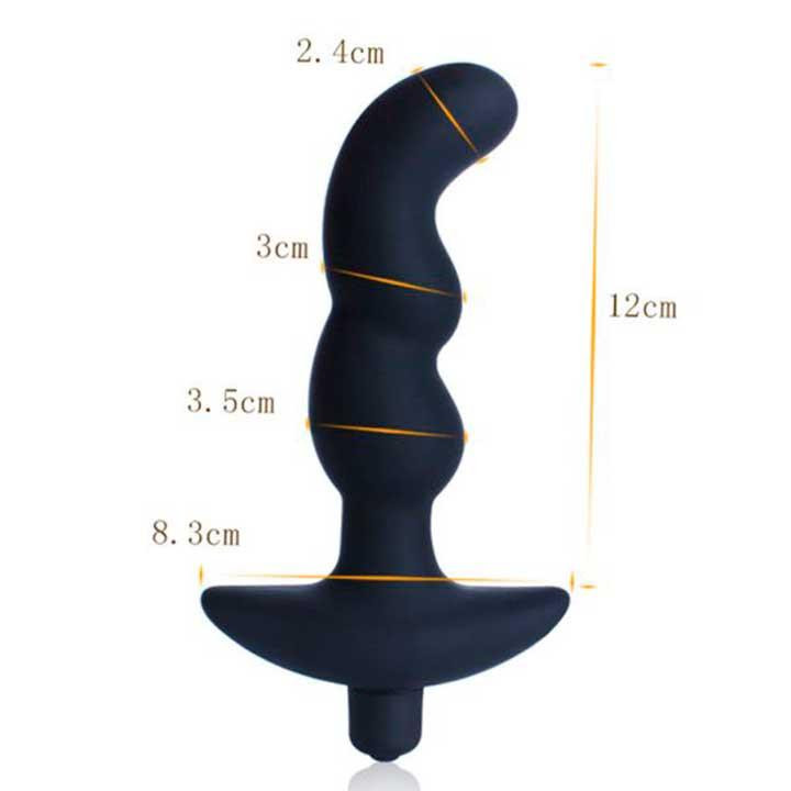 Анальний вібратор 10 режимів вібрації - Чорний - Анальні іграшки Вінниця - фото 2