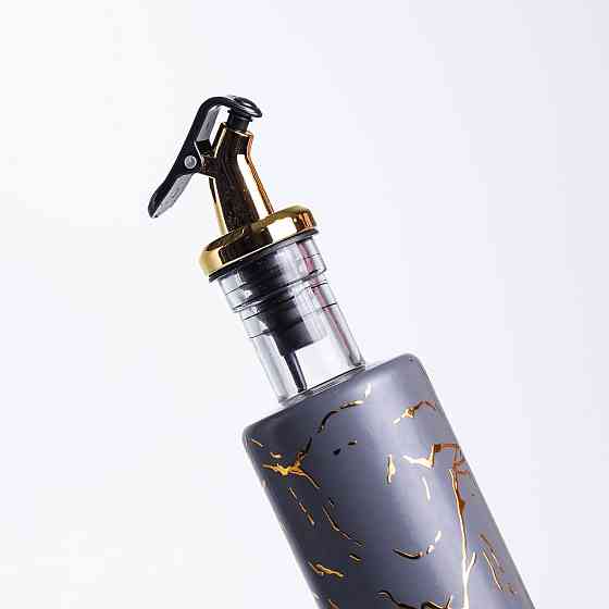 Бутылка для масла с дозатором 300 мл, серый мрамор HP-1345 Киев