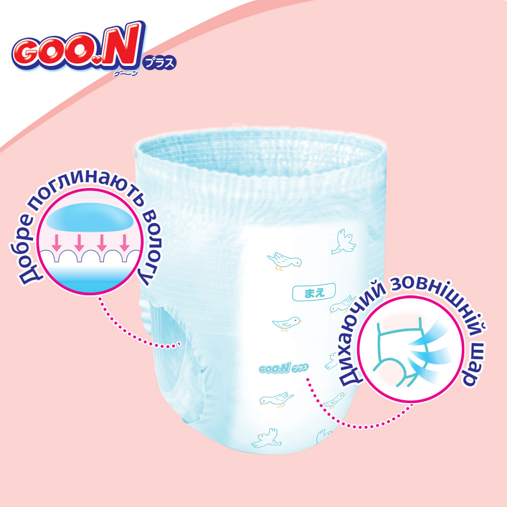 Трусики-підгузки Goo.N Plus для дітей (розмір 6(XXL), 13-25кг, 28 шт.) Дніпро - фото 6