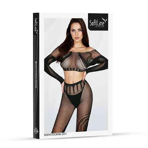 Бодистокинг - Bodystocking 2071, black - One Size Sex Aura Киев