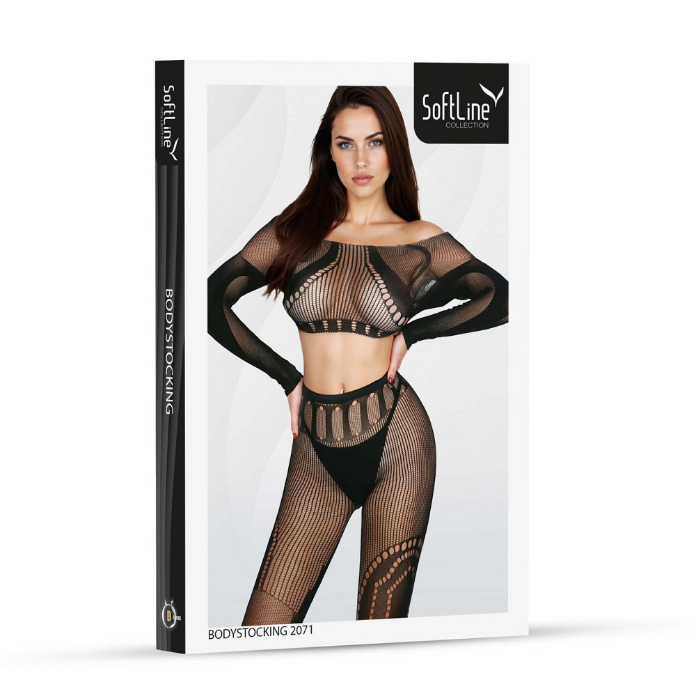 Бодистокинг - Bodystocking 2071, black - One Size Sex Aura Киев - изображение 4