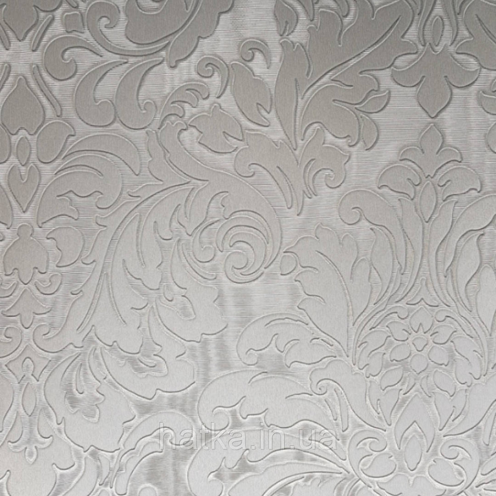 Шпалери вінілові на паперовій основі Sirpi Italian Silk 7 вензелі дамаски структурні блакитні сріблясті Київ - фото 1