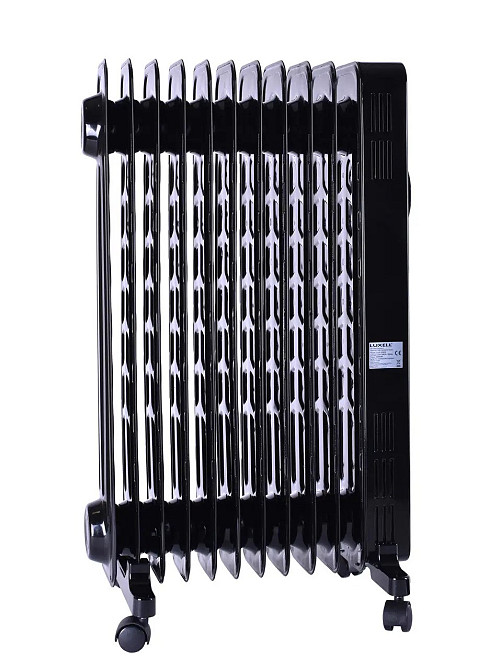 Обогреватель масляный на 11 секций 2300 Вт Luxell LUX-1230S черный Киев - изображение 2