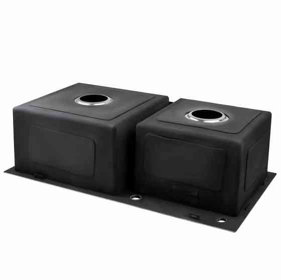 Кухонная мойка с нержавеющей стали Lidz H 78х43 3.0/1.0 мм Brush на 2 чаши с дозатором моющего средства Киев