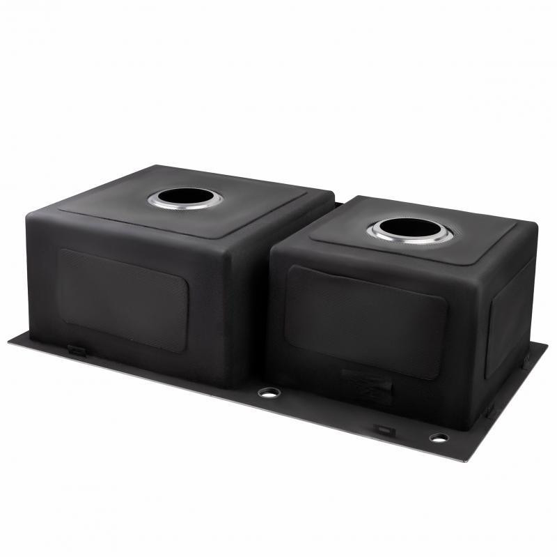 Кухонна мийка з нержавіючої сталі Lidz H 78х43 3.0/1.0 мм Brush на 2 чаші з дозатором рідкого мила Київ - фото 5