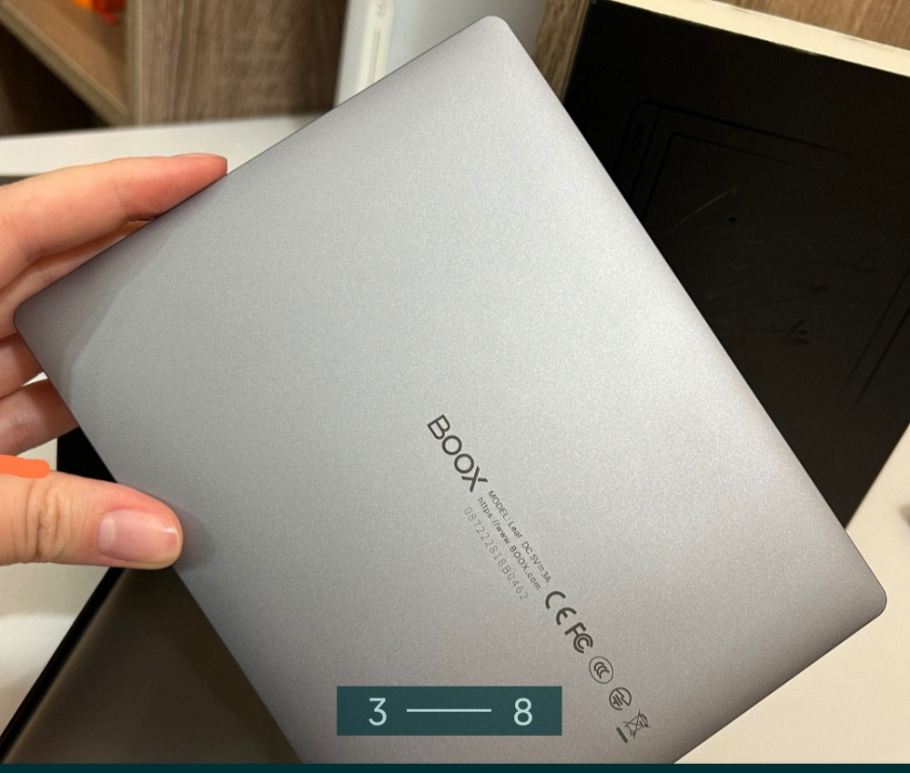 Новая электронная книга: ONYX BOOK LEAF GRAY + чехол. Киев - изображение 3