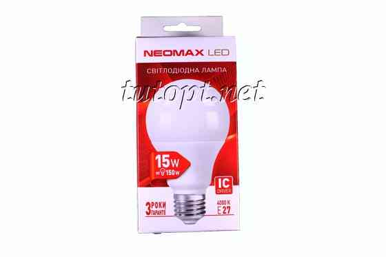 Светодиодная LED лампочка neomax 15W NX15L E27 4000K Днепр