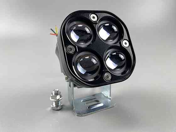 Фара LED квадратна 40W led chip CREE 2525 3D лінза 9-32V IP67 6000K з чіткою світловою межею Мукачево