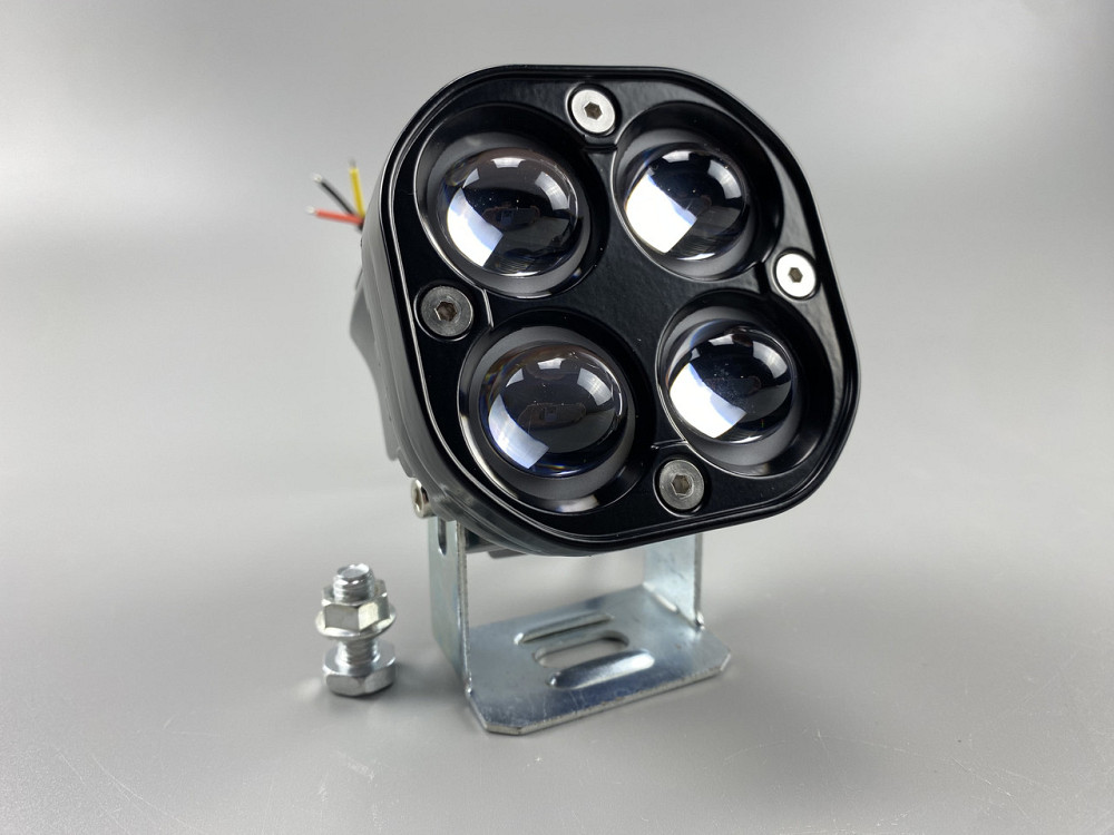 Фара LED квадратна 40W led chip CREE 2525 3D лінза 9-32V IP67 6000K з чіткою світловою межею Мукачево - фото 2