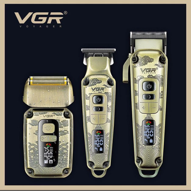 Професійна акумуляторна машинка Акумулятор VGR, Бездротовий акумуляторний тример для стрижки волосся KN-67 Львів - фото 4