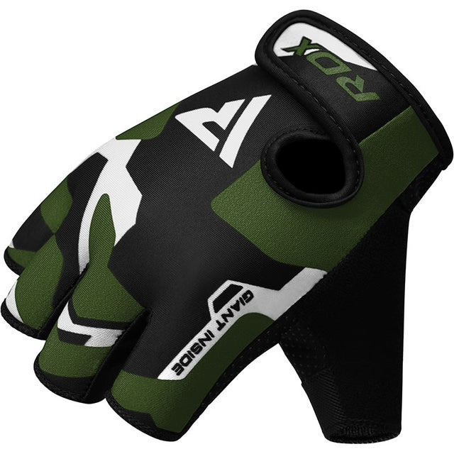 Рукавички для фітнесу RDX F6 Sumblimation Black/Green M Каменское - изображение 4