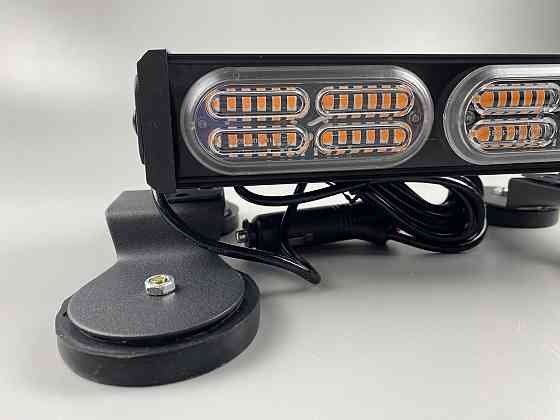 Стробоскоп LED 2 секции двухсторонний световой сигнальный, LED-балка крепление двойной магнит универсальный Мукачево