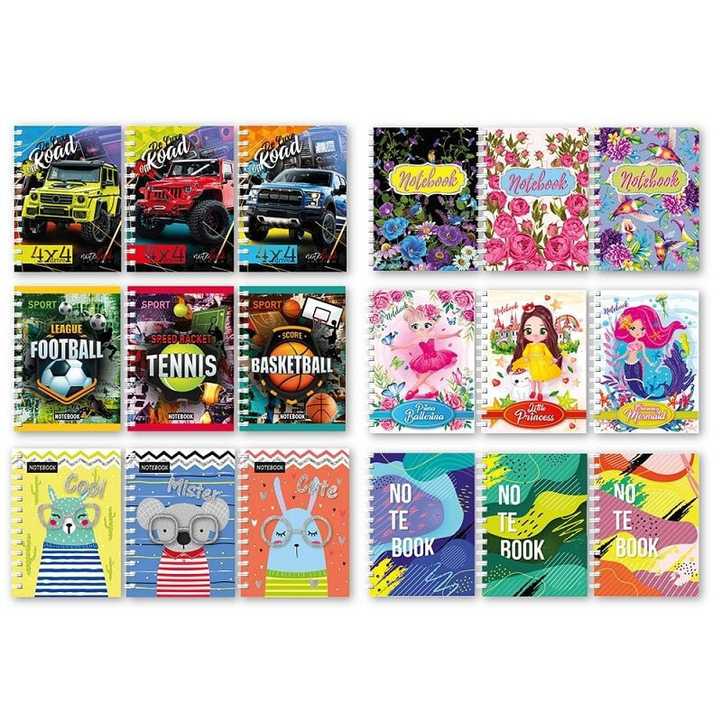 Блокнот А6 Б-П6-40, 40 листов, пружина боковая Винница - изображение 1