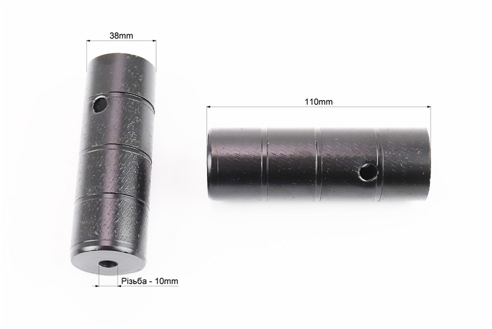 Пеги ВМХ Ø38х110мм під вісь10мм к-кт, чорні Київ - фото 2