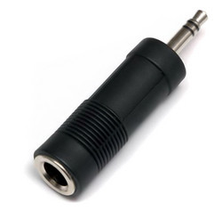 Переходник 6,3 мм стерео гнездо-3,5 мм стерео штекер Полтава - изображение 1