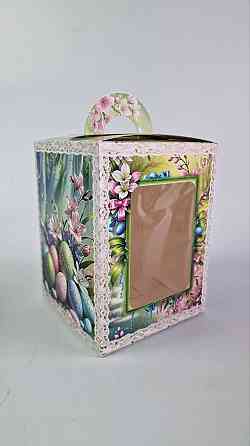 Коробка под пасхальный  Пасхи 14см *14см*18,7см  (400грм) №4 (1 шт) Харьков