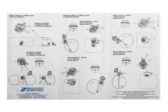Мультиклапан ГБО для внутр. тор-го баллона H180мм 30° GreenGas с катушкой (пр-во Tomasettо) Винница