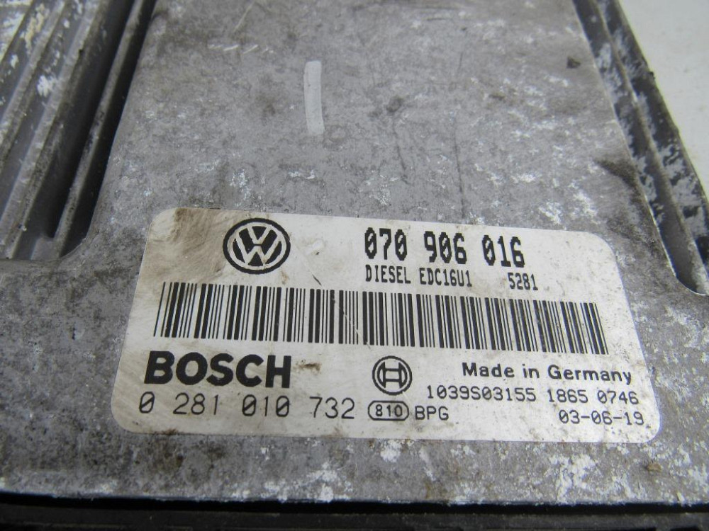 Блок керування двигуном VW T5 2.5 tdi 2004-2009 (0281010732) Ковель - фото 2