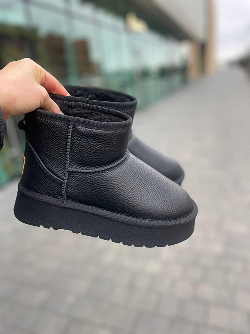 Hengji Угги жіночі HENGJI T33-1 чорні (зима, шкіра натуральна) (5756) 36 Коломыя - изображение 9