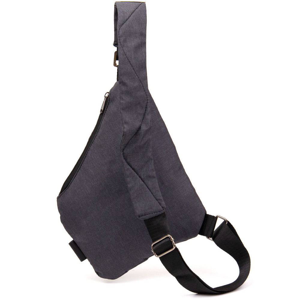 Сумка слинг нейлоновая Vintage 20558 Серая Киев - изображение 7