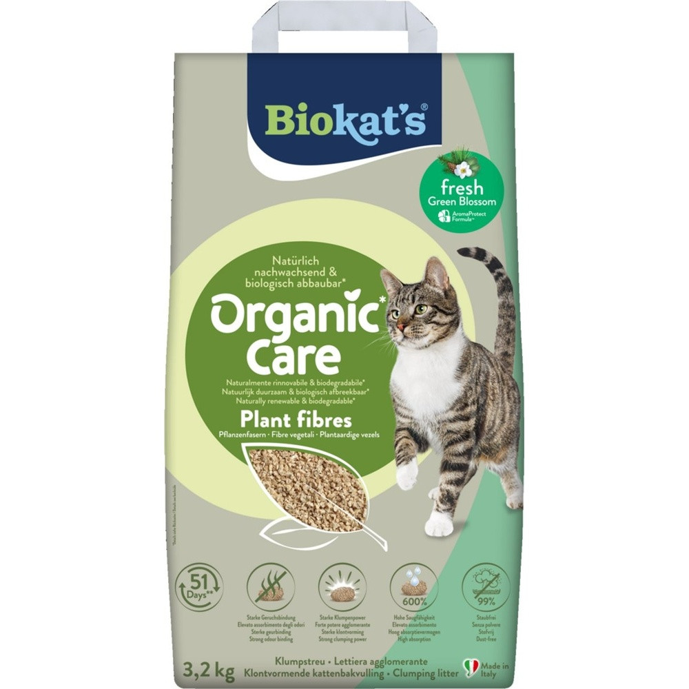 Наповнювач рослинний Biokats для котячого туалету Organic Care Fresh 8л/3,2кг Киев - изображение 3