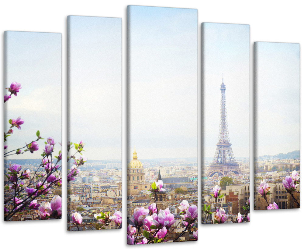 Модульная картина Весна в Париже Art-321_5 ( 80х118см ) 105x150 см Киев - изображение 1