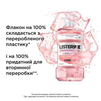 Ополіскувач для порожнини рота Listerine Professional Захист ясен+ 500 мл (3574661860503) Вінниця