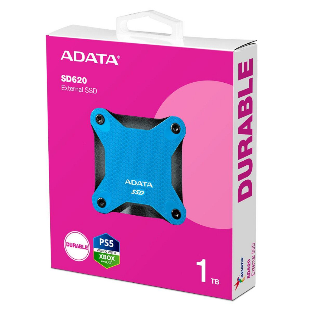 SSD диск портативный внешний накопитель ADATA SD620 1TB USB 3.2 520/460Mb/s Blue SD620-1TCBL Одесса - изображение 7