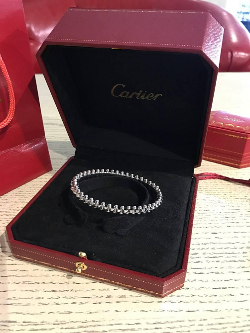 Брендовий браслет  "зубчики" Cartier під срібло / Картьє браслет із зубчиками Одеса - фото 2