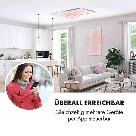 Інфрачервоний нагрівач Wonderwall Smart 60x120 см керування через застосунок 720 Вт тижневий таймер IP24 Рівне