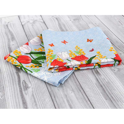 Полотенце Руно вафельное набивное Весенние цветы -1, 45х80 см (202.15_Весняні квіти_1) Винница - изображение 7