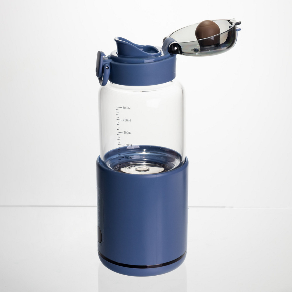 Пляшка з підігрівом для дитячого харчування та напоїв 300 мл з акумулятором підігрівач термос для дитячого харчування Синій HW01BL Коломия - фото 3