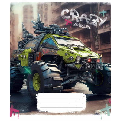 Зошит Школярик Monster trucks 48 аркушів лінія (048-3283L) Вінниця - фото 1