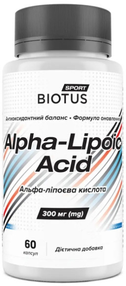 Альфа-липоевая кислота Biotus Alpha Lipoic Acid 60 капс Киев - изображение 1
