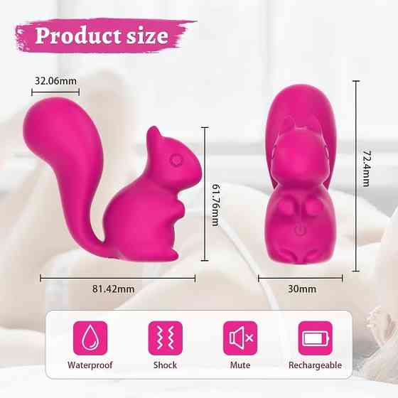 Мини-вибратор клиторальный Every Night Toys Doris в форме лисы розовый, 10 режимов вибрации Sex Aura Киев