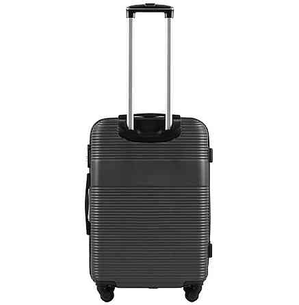 Валіза пластикова Wings 5398 середня 65 см графіт Київ