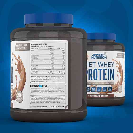 Протеїн Applied Nutrition Diet Whey High Protein Powder (1.8kg - 72 Servings) (Chocolate Dessert) Луцьк