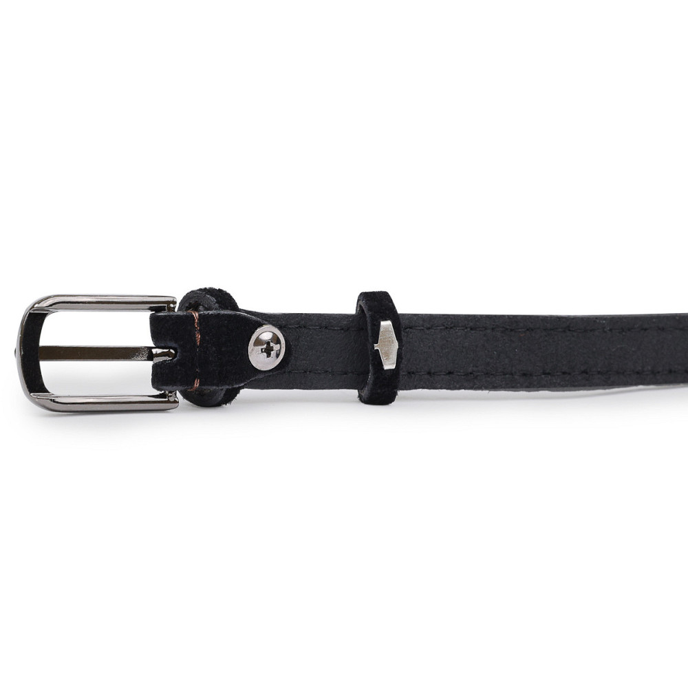 Замшевый оригинальный женский ремень Черный (Vintage) Киев - изображение 10