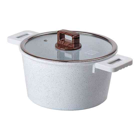 MGC Алюмінієва каструля з керамічним покриттям антипригарним Ø 24 см Біла MGC HP-4-441 Коломыя