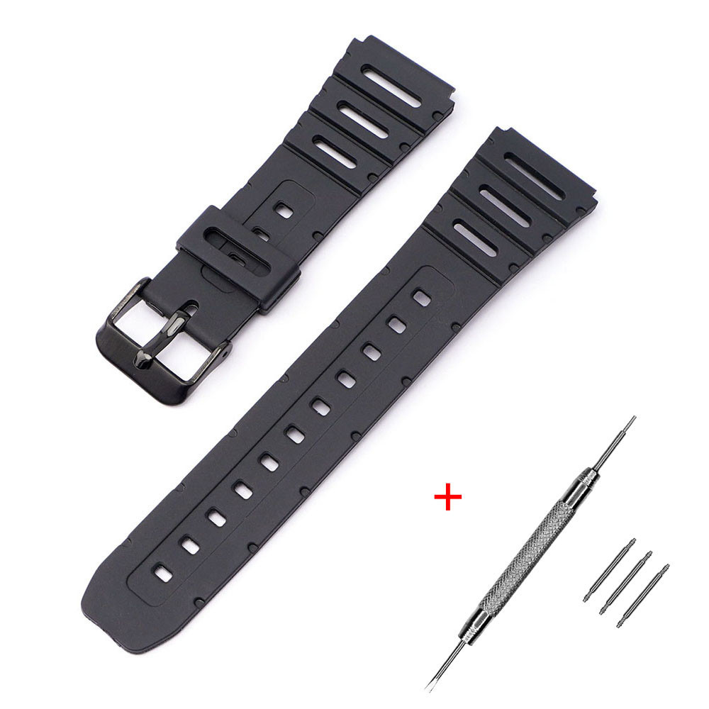 Ремінець для Casio G-Shock CA-53W 20 mm Black BK SBR Київ - фото 1