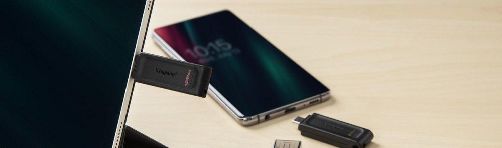 Флешка flash Kingston USB накопичувач 3.2 DT 70 128GB Type-C DT70 / 128GB Одеса - фото 3